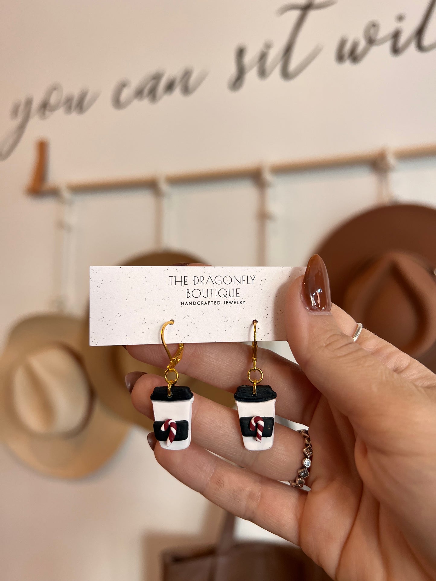 Peppermint Latte Earring