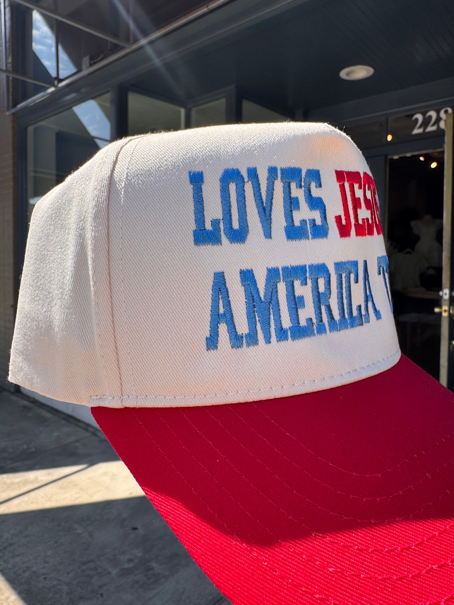 Loves Jesus & America Too Hat