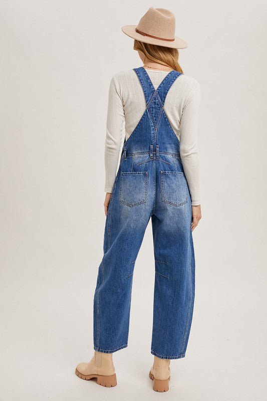 Autumn Denim Barrel Overalls - The Dragonfly Boutique