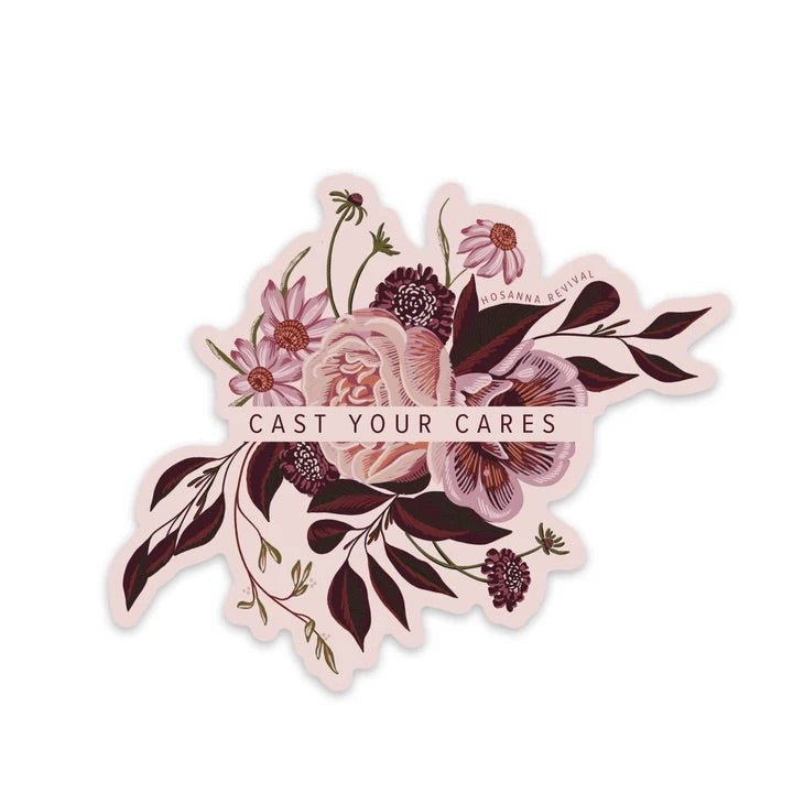 Cast Your Cares Sticker - The Dragonfly Boutique
