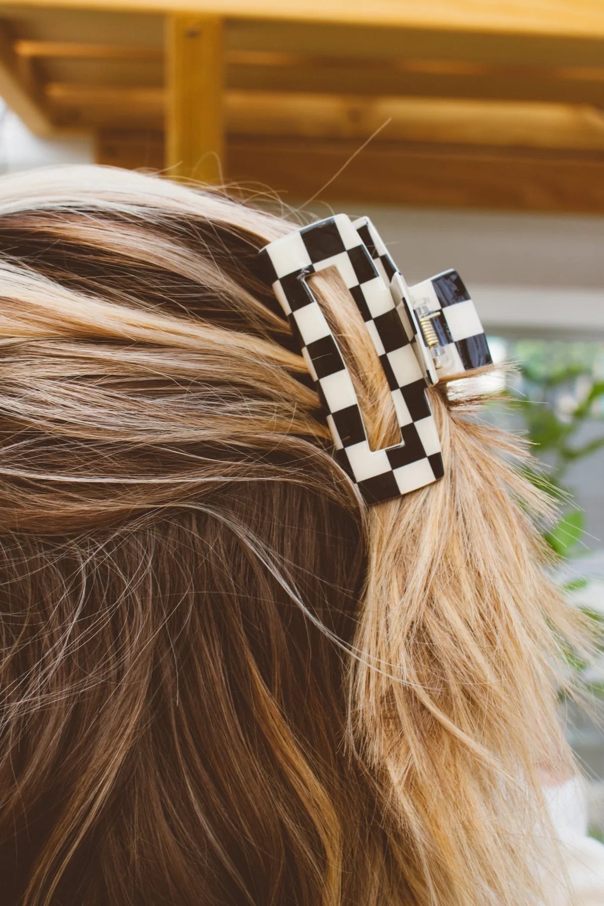 Check Mate Claw Clip - The Dragonfly Boutique
