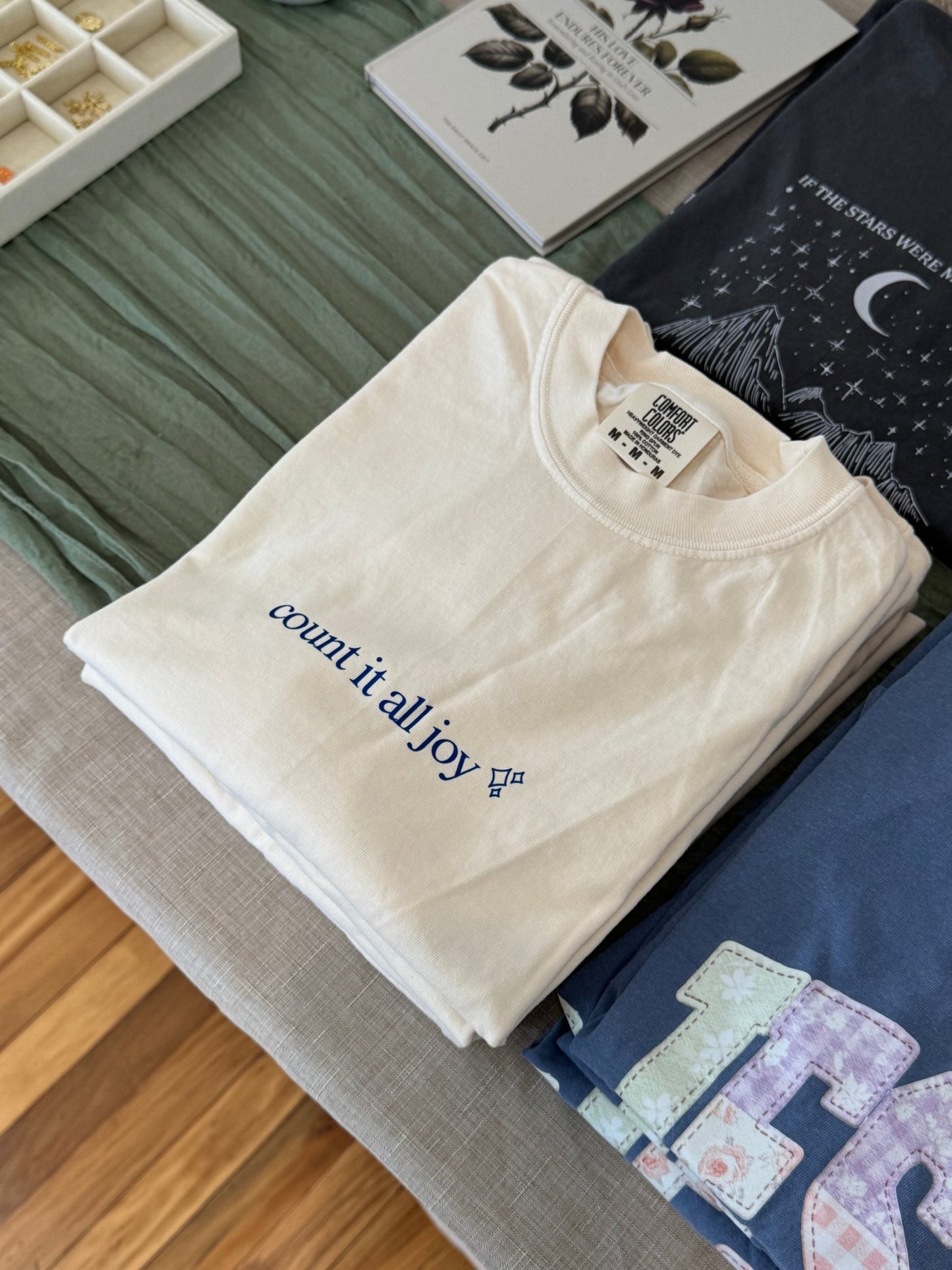 Count It All Joy Tee - The Dragonfly Boutique