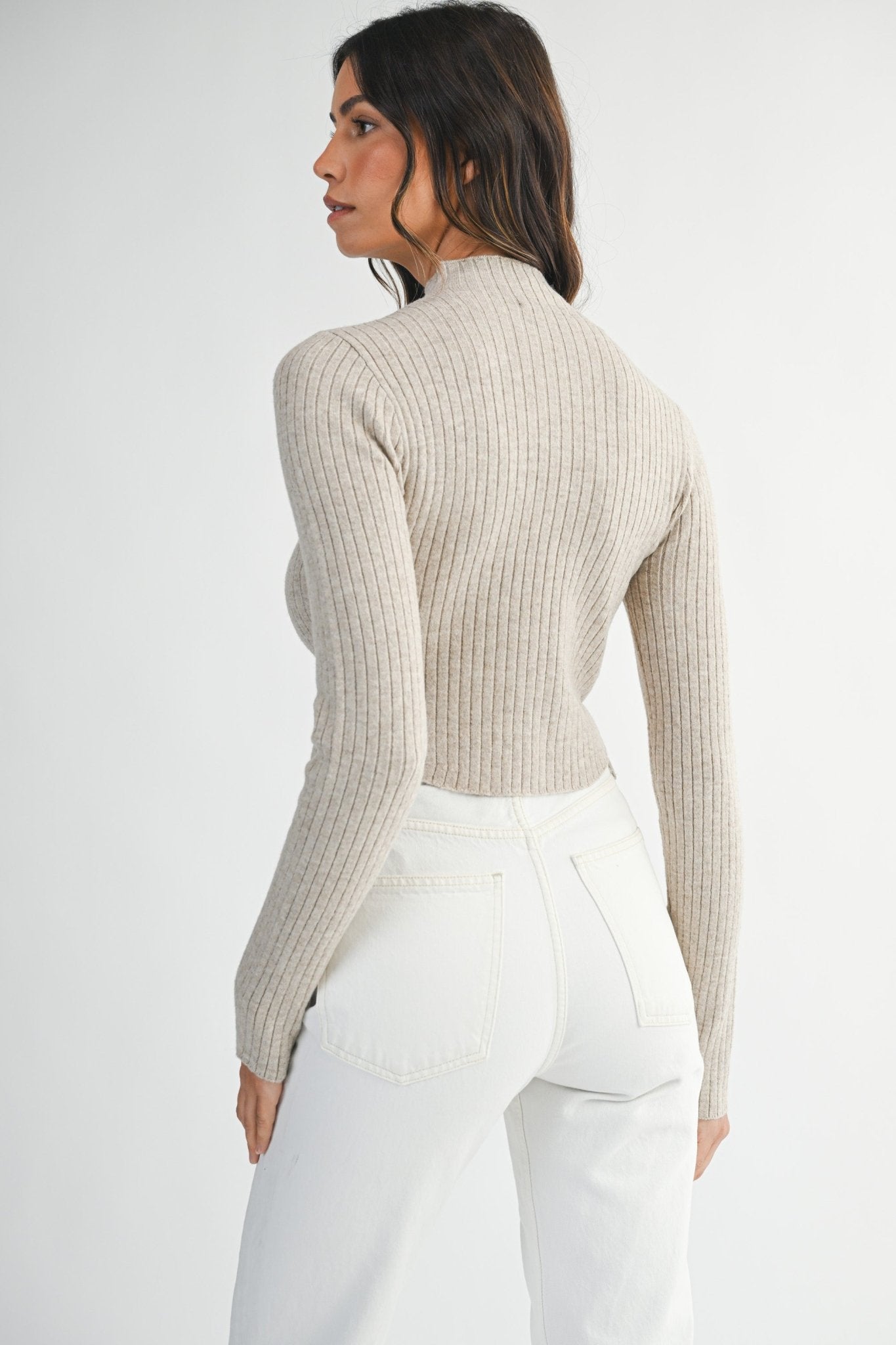 Cozy Nights Mock Neck Top - The Dragonfly Boutique