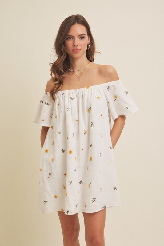 Flower Field Dress - The Dragonfly Boutique