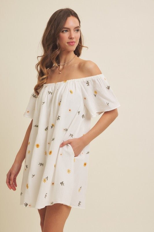 Flower Field Dress - The Dragonfly Boutique