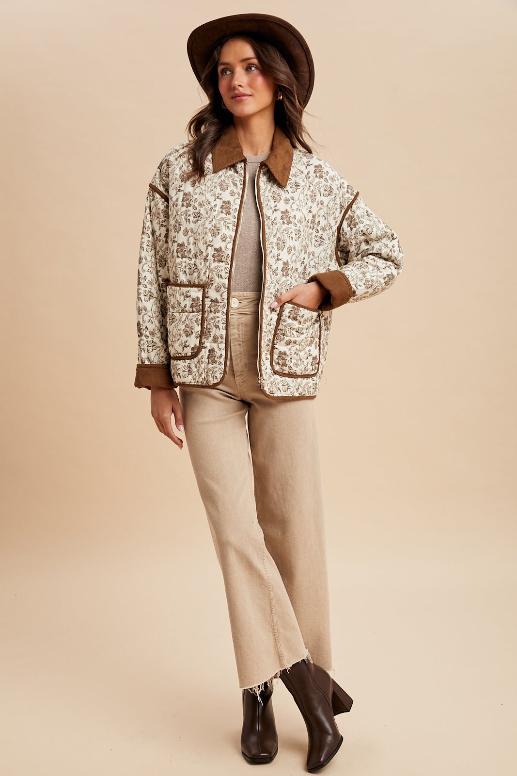 Leaves Changing Quilted Jacket - The Dragonfly Boutique