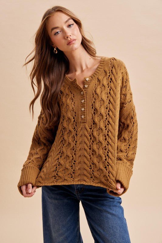 Maple Latte Sweater - The Dragonfly Boutique