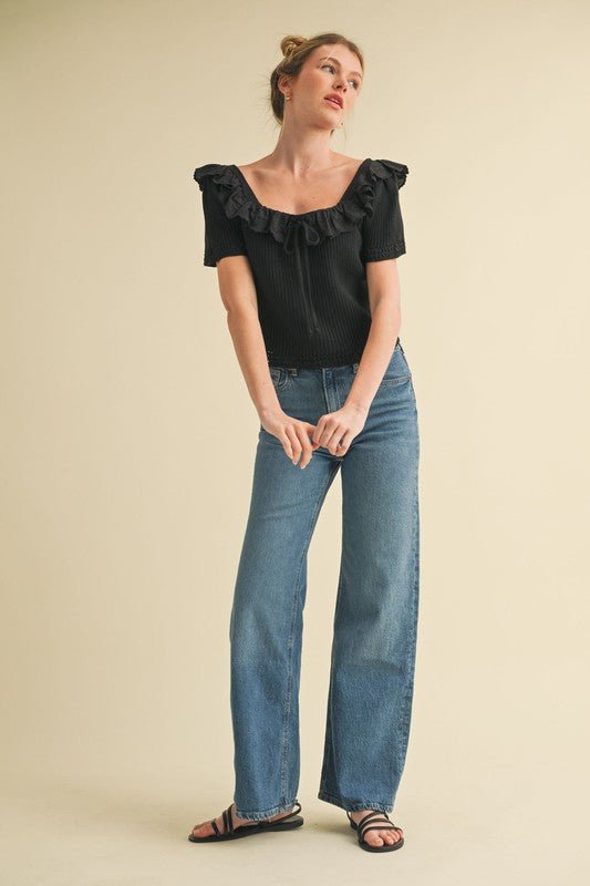Meet You at Dusk Top - The Dragonfly Boutique