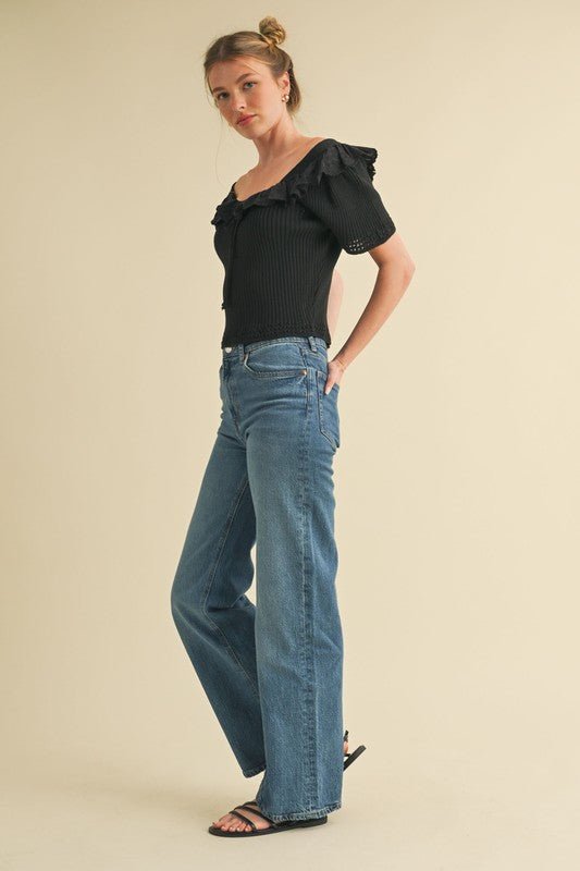 Meet You at Dusk Top - The Dragonfly Boutique