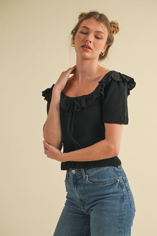 Meet You at Dusk Top - The Dragonfly Boutique