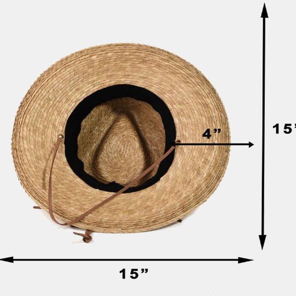 Palm Leaf Western Hat - The Dragonfly Boutique