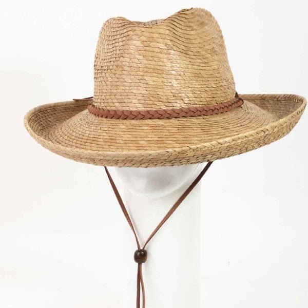 Palm Leaf Western Hat - The Dragonfly Boutique