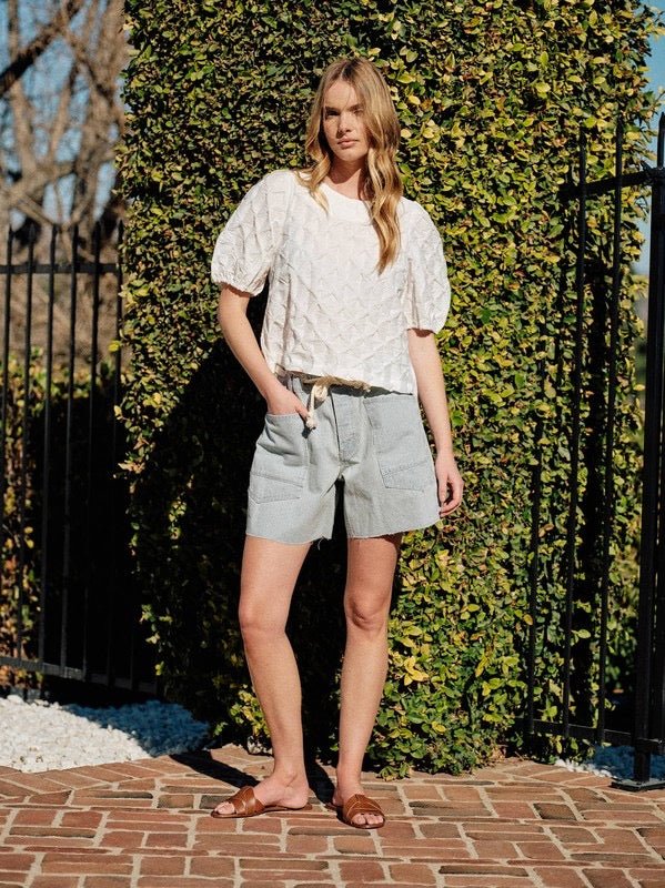 Sail Away Denim Barrel Shorts - The Dragonfly Boutique
