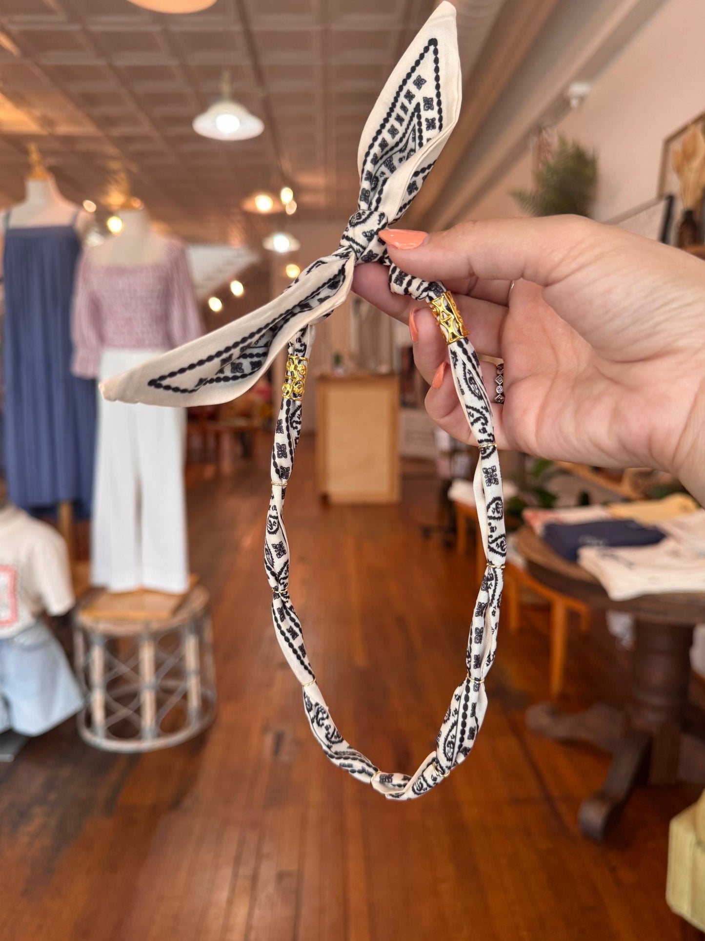 Silk Scarf Charm Necklace (Charms Sold Separately) - The Dragonfly Boutique
