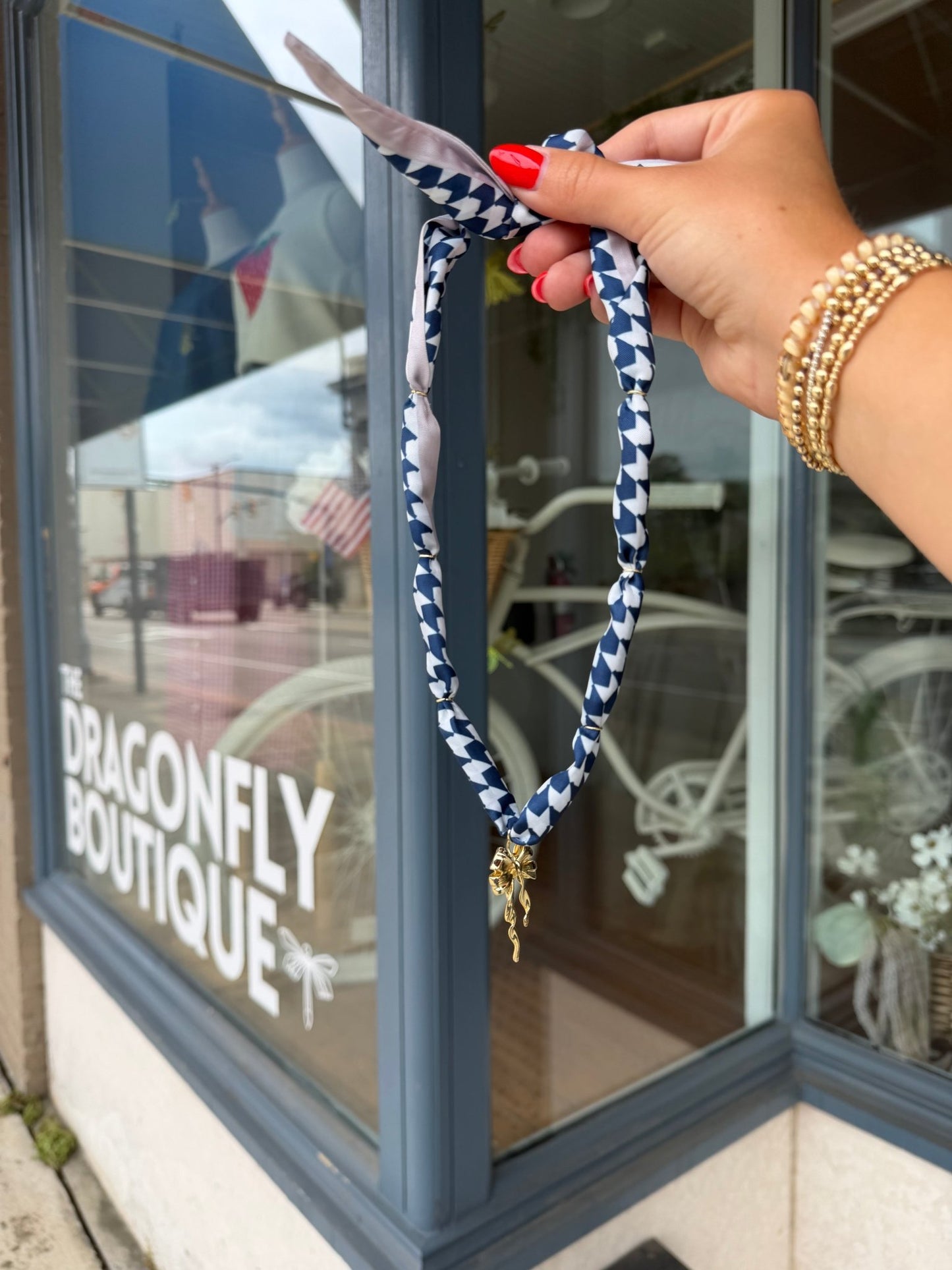 Silk Scarf Charm Necklace (Charms Sold Separately) - The Dragonfly Boutique