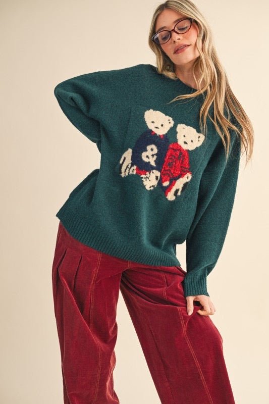 Teddy Bear Sweater - The Dragonfly Boutique