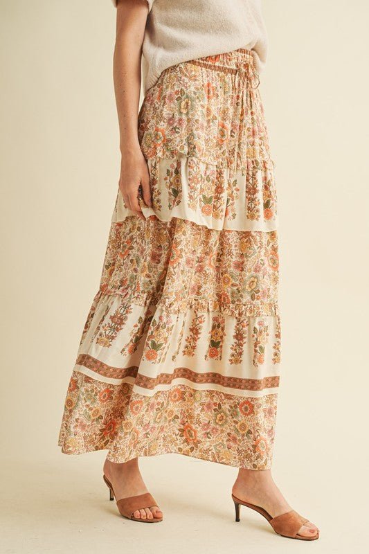 The Autumn Midi Skirt - The Dragonfly Boutique