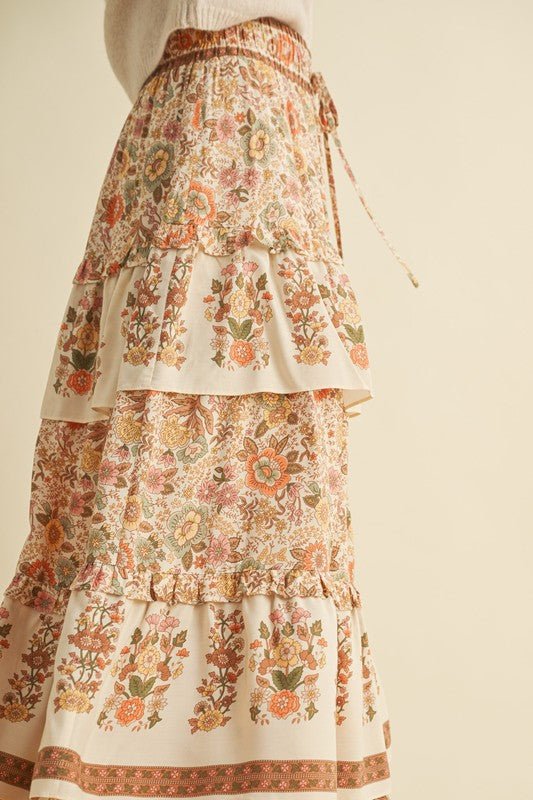 The Autumn Midi Skirt - The Dragonfly Boutique