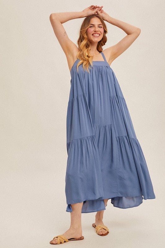 The Jackie Maxi Dress - The Dragonfly Boutique