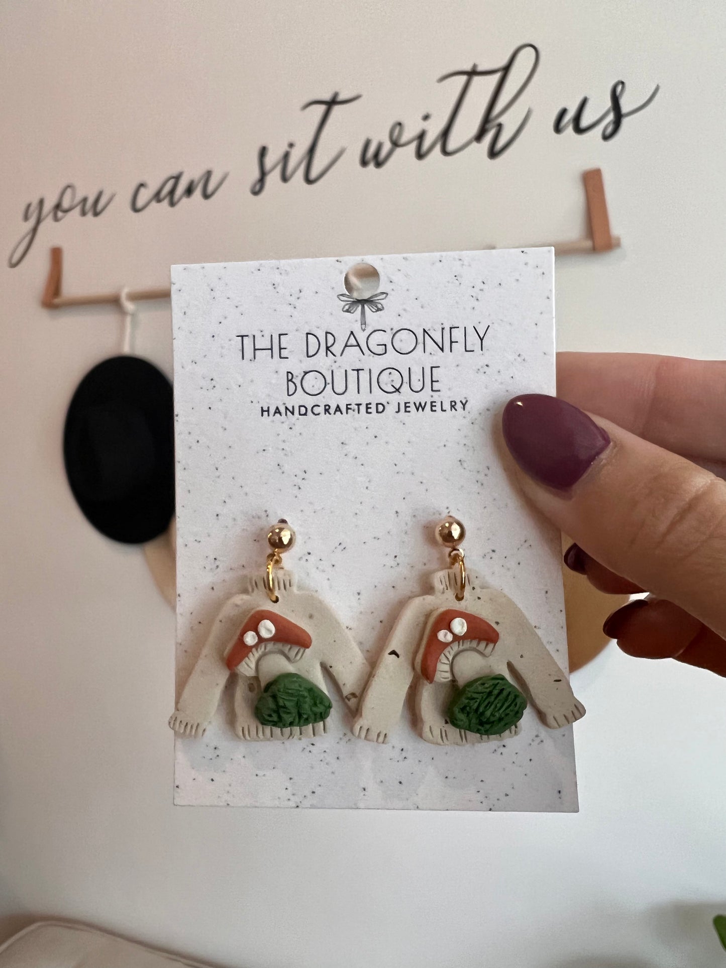 Mushroom Sweater Earrings