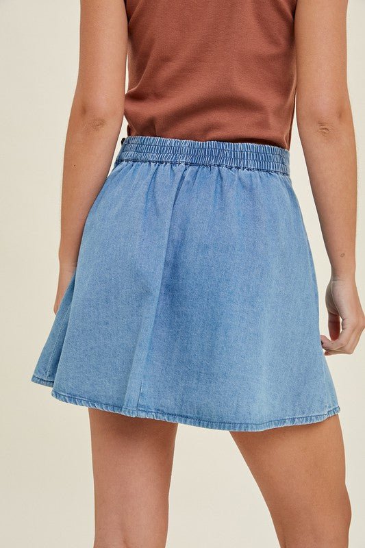 When You Know Denim Skirt - The Dragonfly Boutique