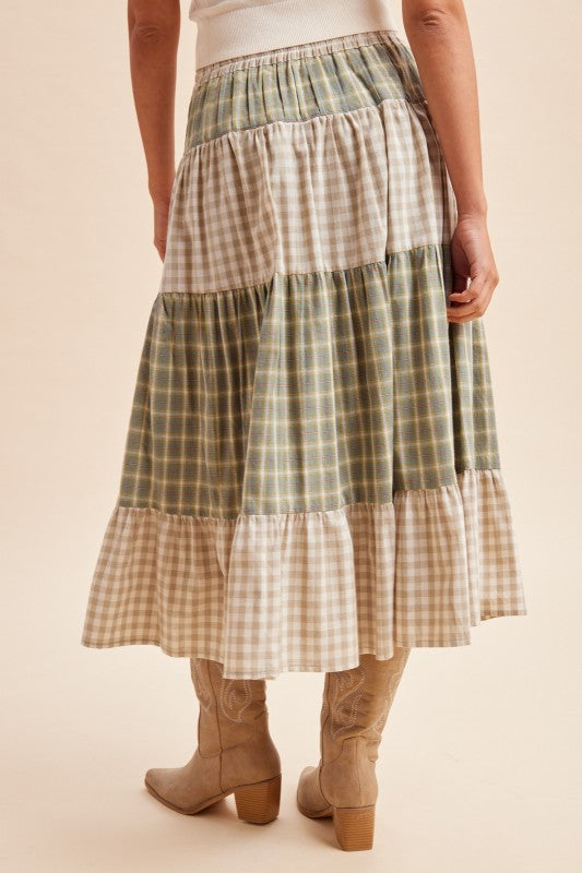 Falling For You Midi Skirt