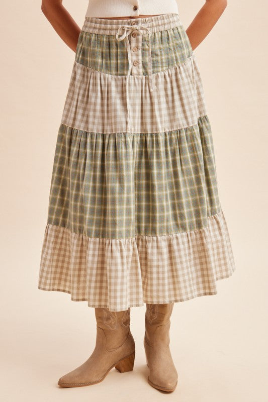 Falling For You Midi Skirt