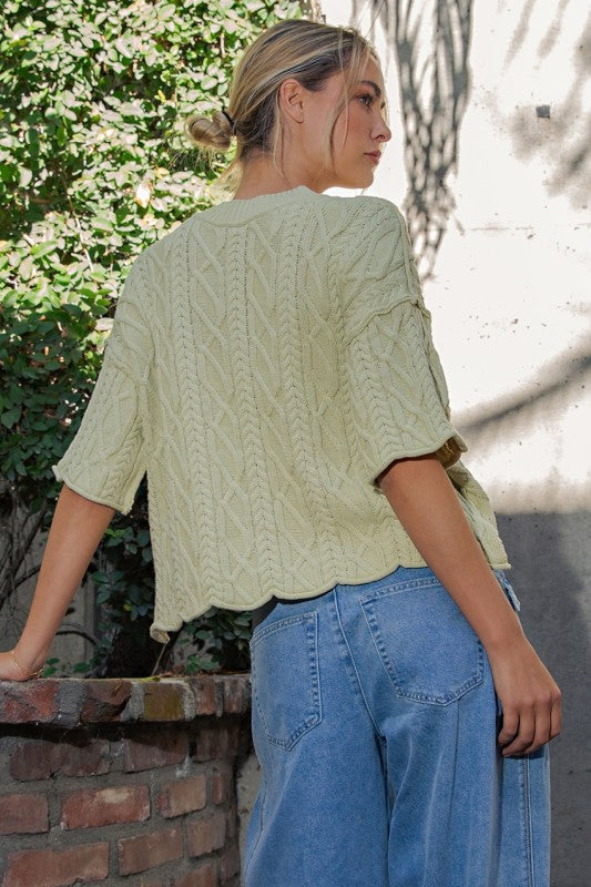 Just Beginning Sweater Top