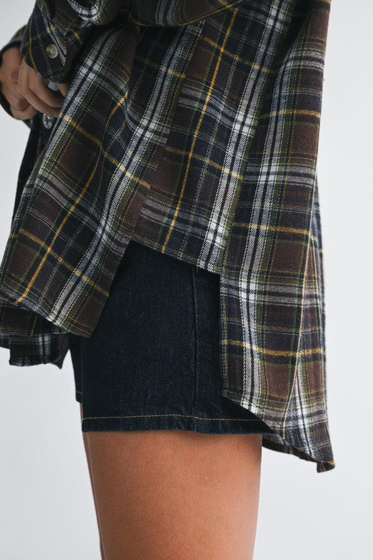 Sweet As Pie Flannel Top