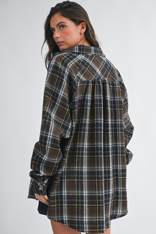 Sweet As Pie Flannel Top