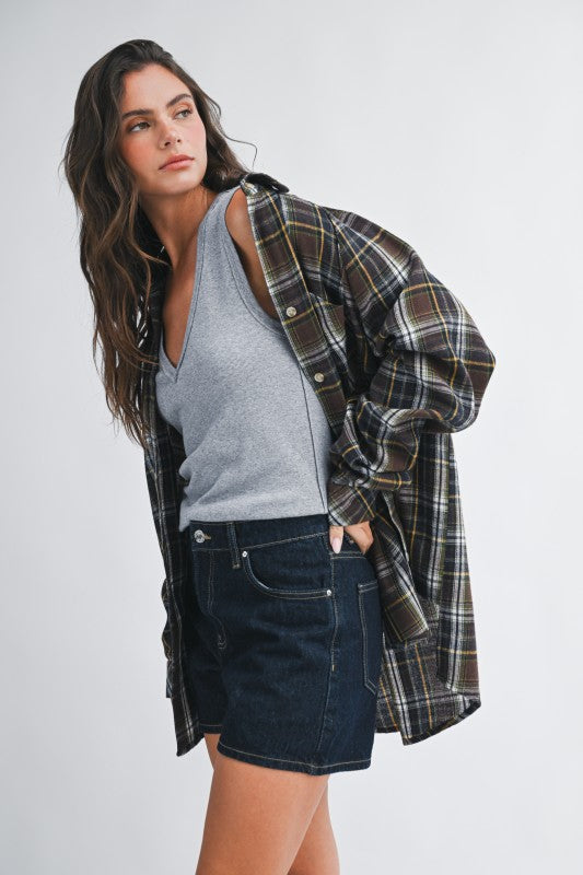 Sweet As Pie Flannel Top