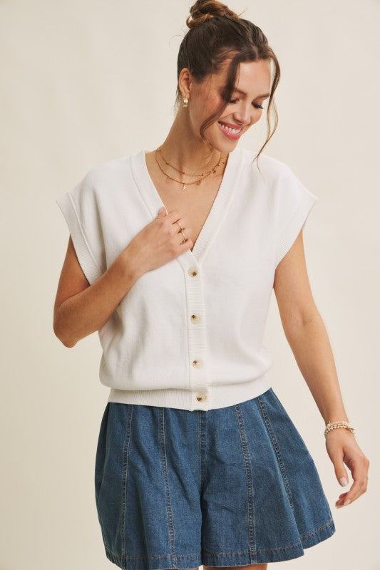 Blooming With Grace Sweater Vest