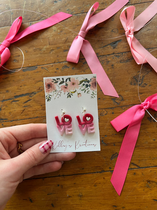 All About LOVE Dangle Earrings