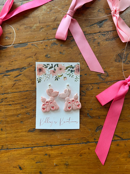Puppy Love Dangling Earrings