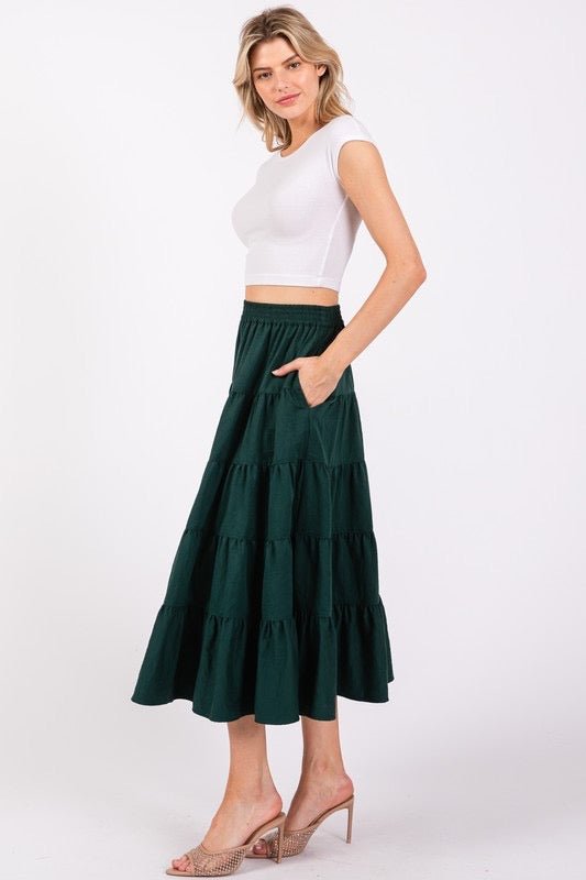 A Gift to You Midi Skirt - The Dragonfly Boutique