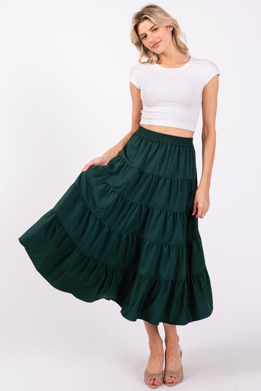 A Gift to You Midi Skirt - The Dragonfly Boutique