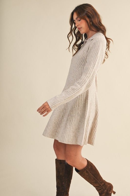 All Wrapped Up Sweater Dress - The Dragonfly Boutique