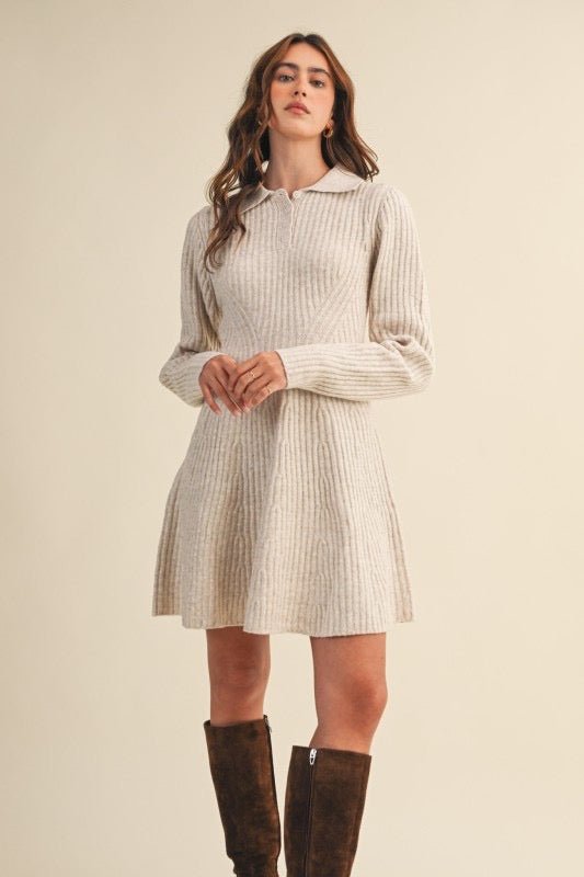All Wrapped Up Sweater Dress - The Dragonfly Boutique