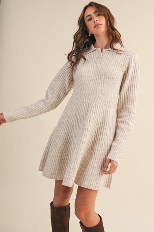 All Wrapped Up Sweater Dress - The Dragonfly Boutique