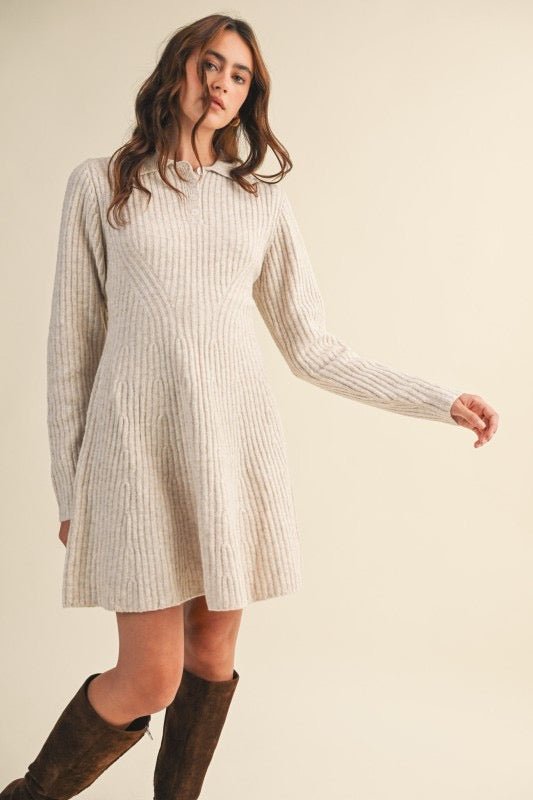 All Wrapped Up Sweater Dress - The Dragonfly Boutique