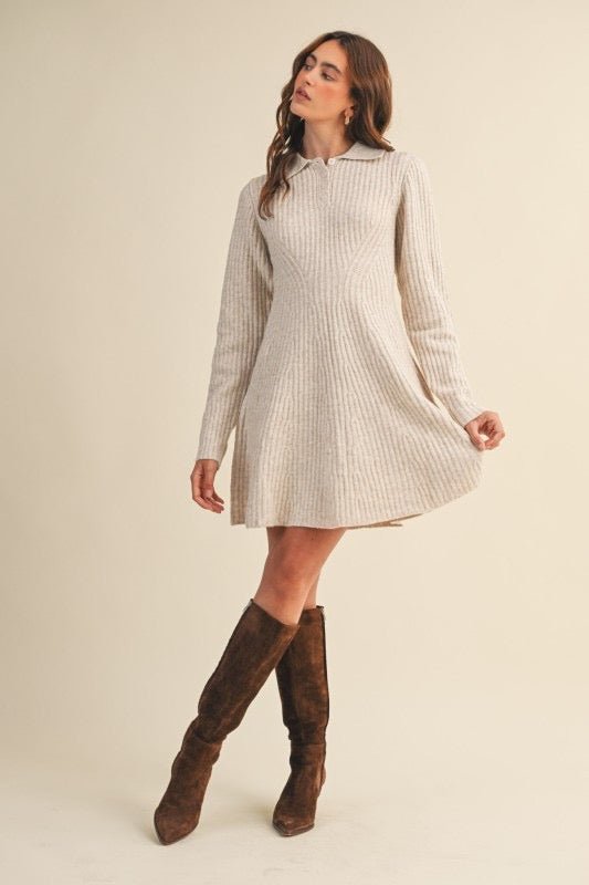 All Wrapped Up Sweater Dress - The Dragonfly Boutique