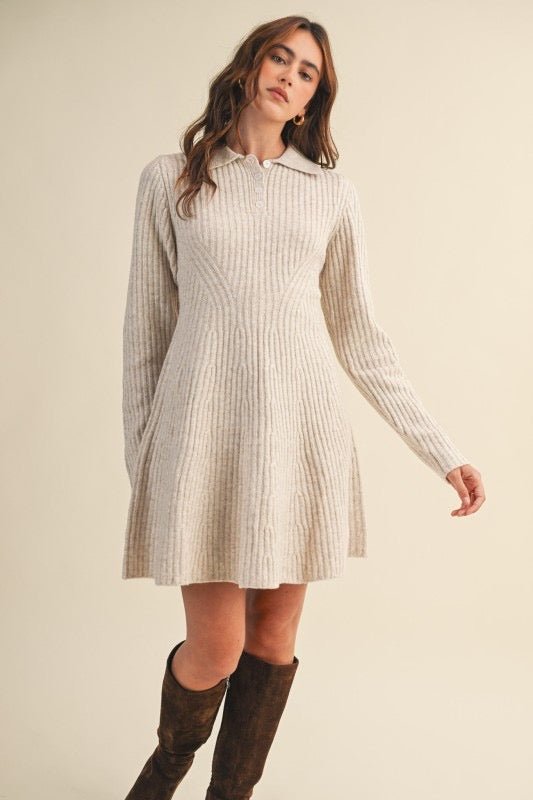 All Wrapped Up Sweater Dress - The Dragonfly Boutique