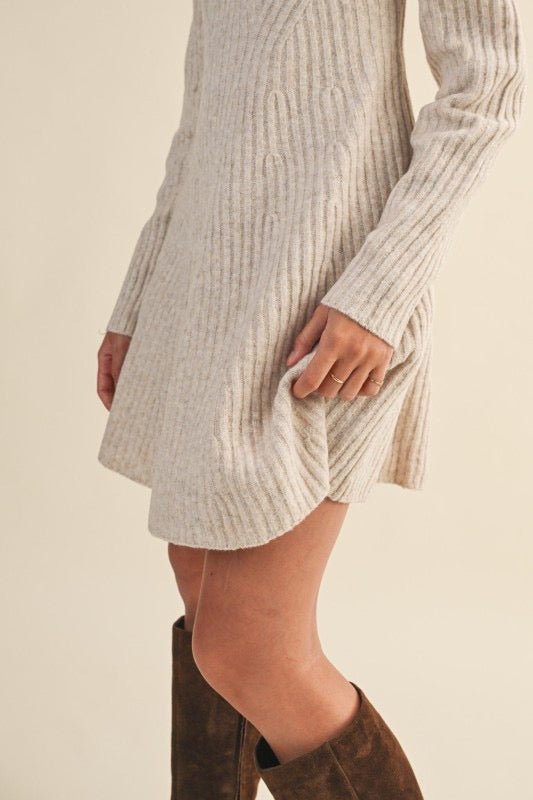 All Wrapped Up Sweater Dress - The Dragonfly Boutique