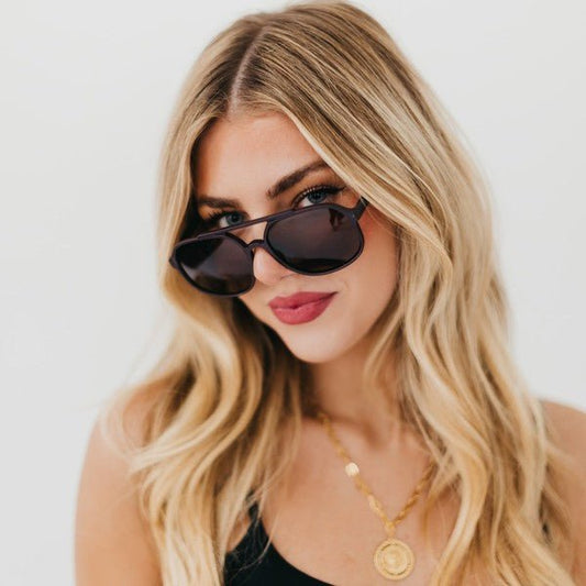 Amber Aviator Sunglasses - The Dragonfly Boutique