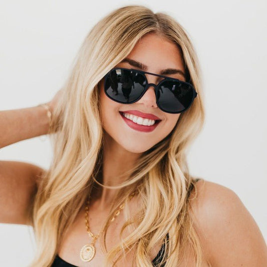 Amber Aviator Sunglasses - The Dragonfly Boutique
