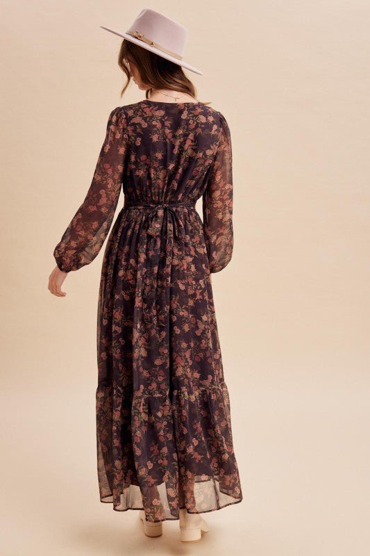 Autumn Nights Maxi Dress - The Dragonfly Boutique