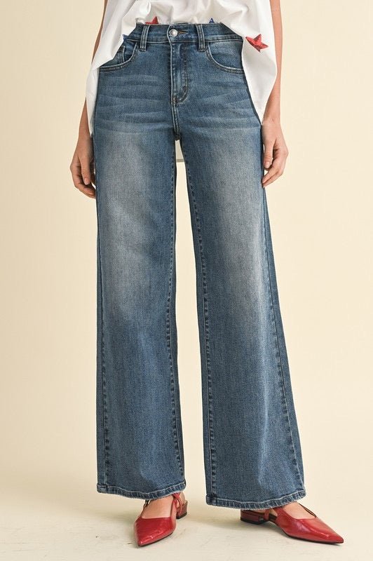 By the Fire Denim Pants - The Dragonfly Boutique