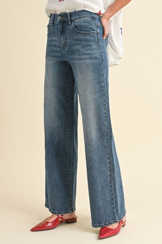 By the Fire Denim Pants - The Dragonfly Boutique