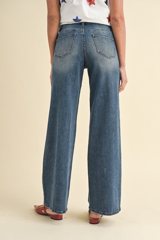 By the Fire Denim Pants - The Dragonfly Boutique