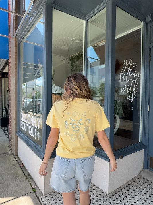 By Their Fruit Tee - The Dragonfly Boutique
